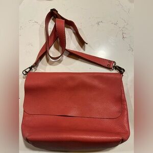 Genuine Leather Crossbody Bag by CALMA Project, Pink